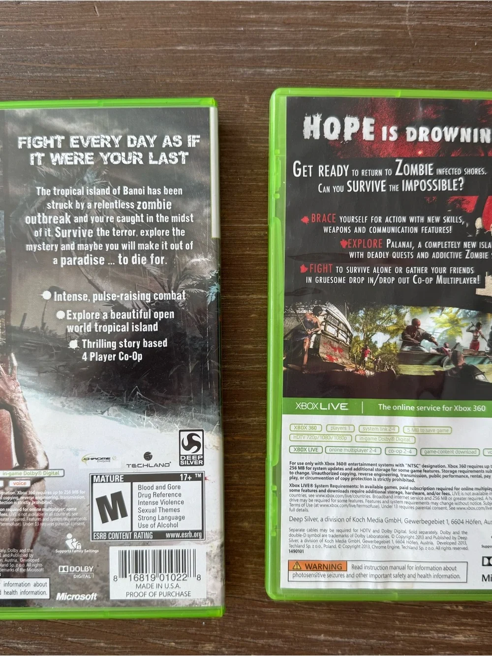 Dead Island & Dead Island Riptide Xbox 360